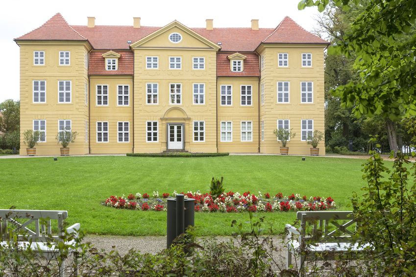 Schloss Mirow auf der Schlossinsel Mirow, Mecklenburg-Vorpommern